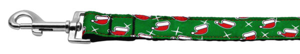 Santa Hat Nylon Dog Leash 5/8 Inch Wide 4ft Long