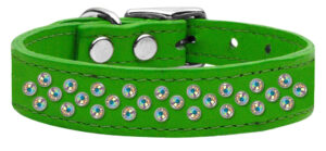 Sprinkles Ab Crystal Leather Emerald Green 18
