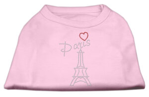Paris Rhinestone Shirts Light Pink Xxxl(20)