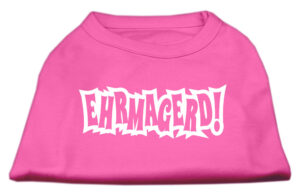 Ehrmagerd Screen Print Shirt Bright Pink Xs (8)