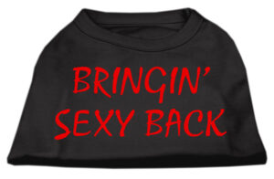 Bringin' Sexy Back Screen Print Shirts Black  Xxxl