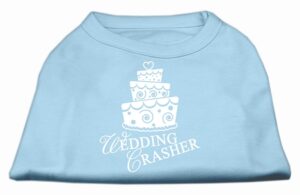 Wedding Crasher Screen Print Shirt Baby Blue Xl