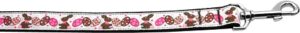 Chocolate Bunnies 1 Inch Wide 4ft Long Leash