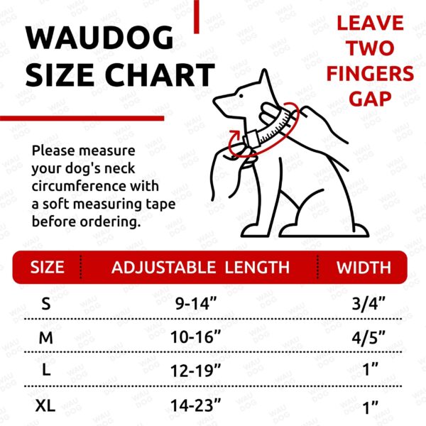 Waterproof Dog Collar   Adjustable Dog Collar for Large Dogs Small and Medium Dogs   Heavy Duty Dog Collars with Durable Metal Clasp and QR Dog Tag   Boy & Girl Dog Collars (Orange) - Image 6