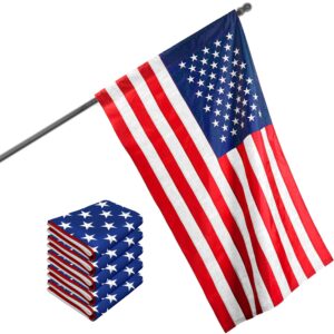 USA American Flag 2.5x4FT 5-Pack Pole Sleeve Embroidered Polyester By G128