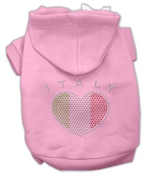 Italian Rhinestone Hoodies Pink Xxl (18)