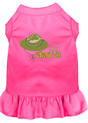 Scout Master Embroidered Dog Dress Bright Pink Xxl