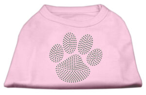 Green Paw Rhinestud Shirts Light Pink Xs