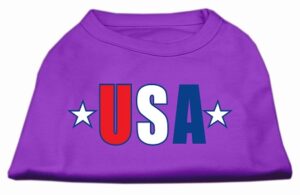 Usa Star Screen Print Shirt Purple Xl (16)