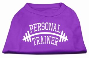 Personal Trainer Screen Print Shirt Purple Xxxl