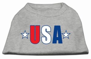 Usa Star Screen Print Shirt Grey Xxl (18)