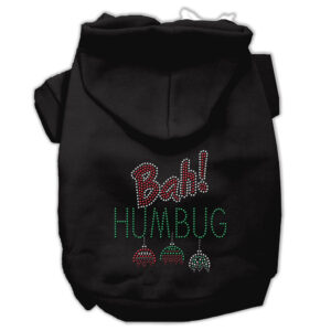 Bah Humbug Rhinestone Hoodies Black Xxl (18)