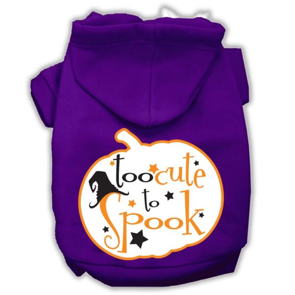 Too Cute To Spook Screenprint Hoodie Purple S (10)