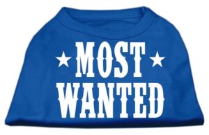 Most Wanted Screen Print Shirt Blue Xxxl (20)