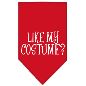 Like My Costume? Screen Print Bandana Red Small