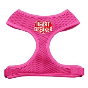 Heart Breaker Soft Mesh Pet Harness Pink Large