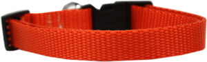 Plain Nylon Dog Collar Sm Orange