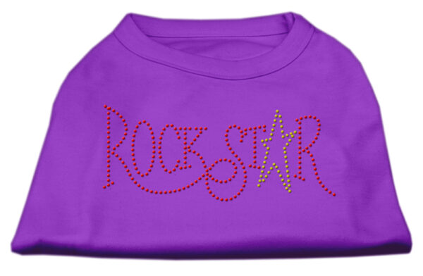 Rockstar Rhinestone Shirts Purple Xxxl(20)