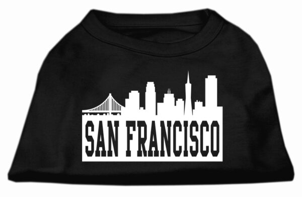 San Francisco Skyline Screen Print Shirt Black Xxl