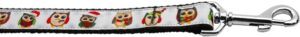 Snowy Owls Nylon Dog Leash 3/8 Inch Wide 4ft Long