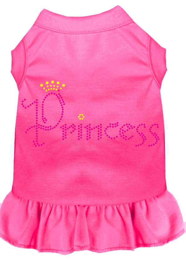 Princess Rhinestone Dress Bright Pink Xl