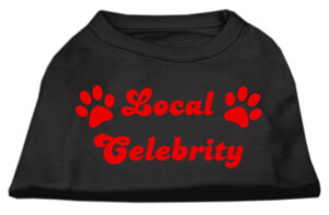 Local Celebrity Screen Print Shirts Black  Med