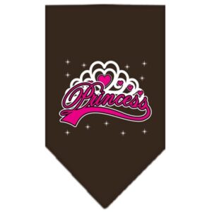 I'm A Princess Screen Print Bandana Cocoa Large