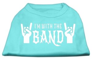 With The Band Screen Print Shirt Aqua Xl (16)