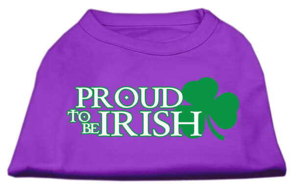 Proud To Be Irish Screen Print Shirt Purple Xxxl