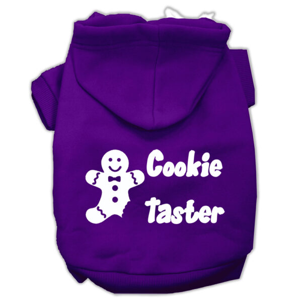 Cookie Taster Screen Print Pet Hoodies Purple Size Xl (16)