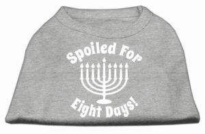 Spoiled For 8 Days Screenprint Dog Shirt Grey Med (12)