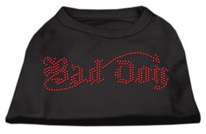 Bad Dog Rhinestone Shirts Black Xxl