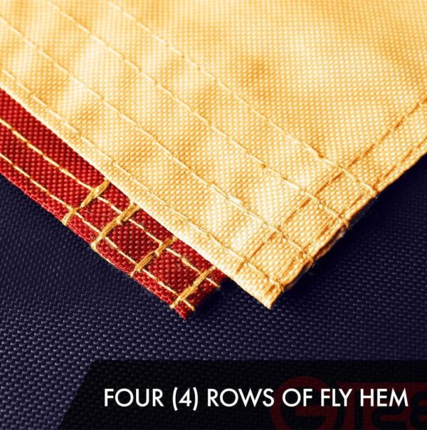 G128 5 Pack: Texas Tea-Stained Flag | 3x5 Ft | ToughWeave Pro Series Embroidered 420D Polyester | Embroidered Design, Indoor/Outdoor, Brass Grommets, High Quality - Image 5