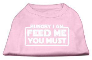Hungry I Am Screen Print Shirt Light Pink Med (12)