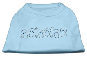 Beach Sandals Rhinestone Shirt Baby Blue Xxl