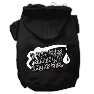 My Kind Of Gas Screen Print Pet Hoodies Black L (14)