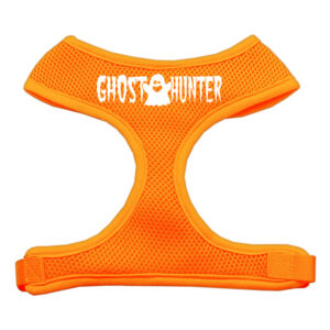 Ghost Hunter Design Soft Mesh Pet Harness Orange Small