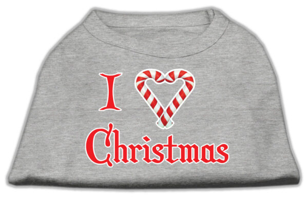 I Heart Christmas Screen Print Shirt  Grey Xxxl