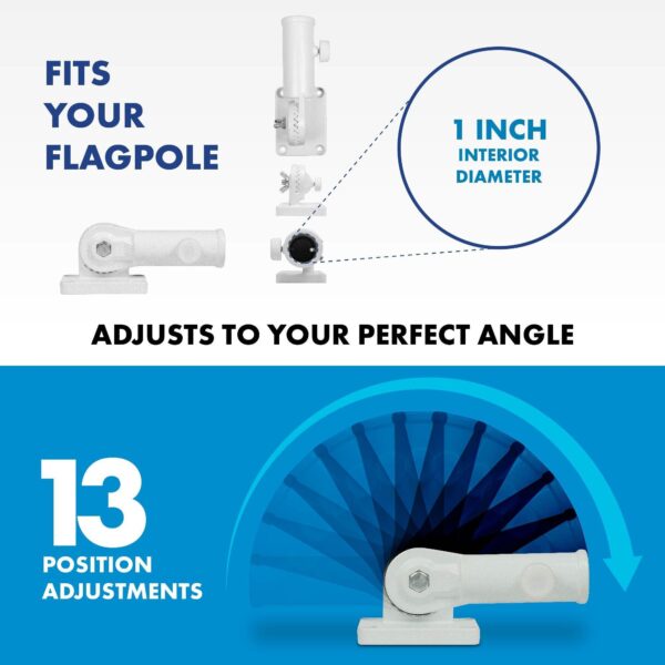G128 Combo Pack: 6 Ft Tangle Free Aluminum Spinning Flagpole (Silver) & Kuwait Kuwaiti Flag 3x5 Ft, LiteWeave Pro Series Printed 150D Polyester | Pole with Flag Included - Image 8