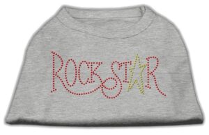 Rockstar Rhinestone Shirts Grey Xxxl(20)