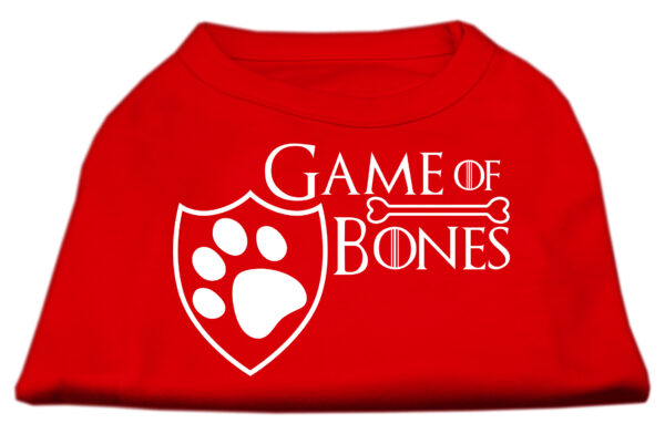 Game Of Bones Screen Print Dog Shirt Red Xl (16)