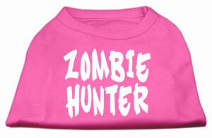 Zombie Hunter Screen Print Shirt Bright Pink Xl (16)