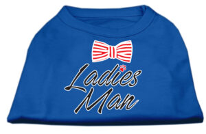 Ladies Man Screen Print Dog Shirt Blue Xxxl (20)