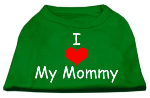 I Love My Mommy Screen Print Shirts Emerald Green Xxxl (20)