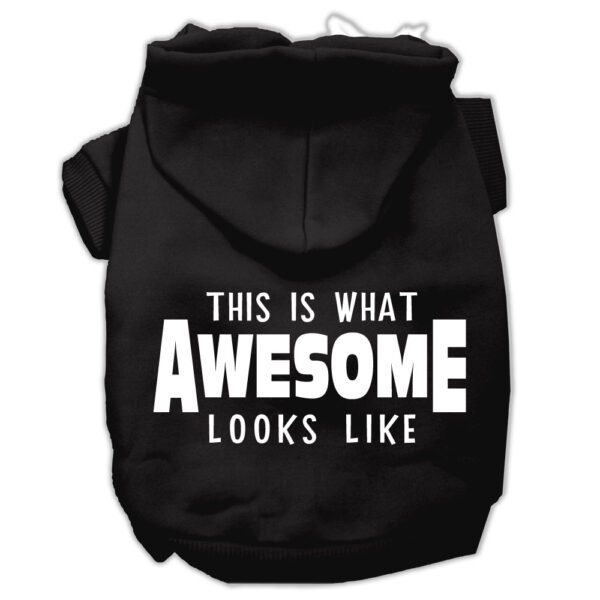 This Is What Awesome Looks Like Dog Pet Hoodies Black Size Med (12)