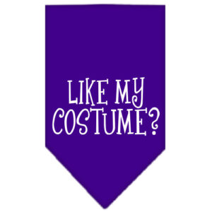 Like My Costume? Screen Print Bandana Purple Small