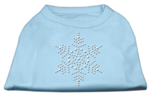 Snowflake Rhinestone Shirt  Baby Blue Xxxl(20)