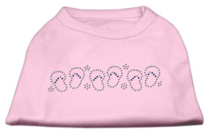 Beach Sandals Rhinestone Shirt Light Pink Xs