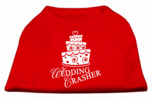 Wedding Crasher Screen Print Shirt Red  Med