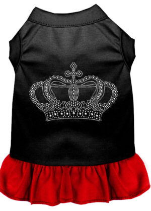 Rhinestone Crown Dress Black With Red Sm